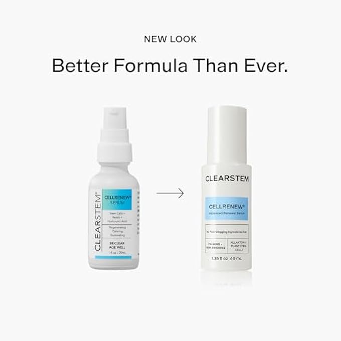 CLEARstem - CELLRENEW - COLLAGEN STEM CELL SERUM - ACNE + YOUTHFUL SKIN FACE SERUM - HYALURONIC ACID, REISHI, ALOE VERA - FACIAL SKIN CARE PRODUCTS - VEGAN, GLUTEN FREE, CRUELTY FREE - 1 FL OZ / 29ML - Image 3